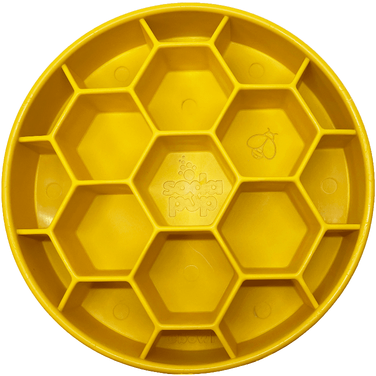 Honeycomb Design eBowl Enrichment Slow Feeder Bowl for Dogs Honeycomb Design eBowl Enrichment Slow Feeder Bowl for Dogs